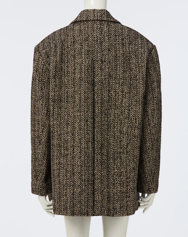 2WAY MIXED TWEED BIG-SHOULDER JACKET