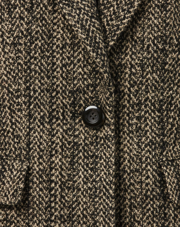 2WAY MIXED TWEED BIG-SHOULDER JACKET