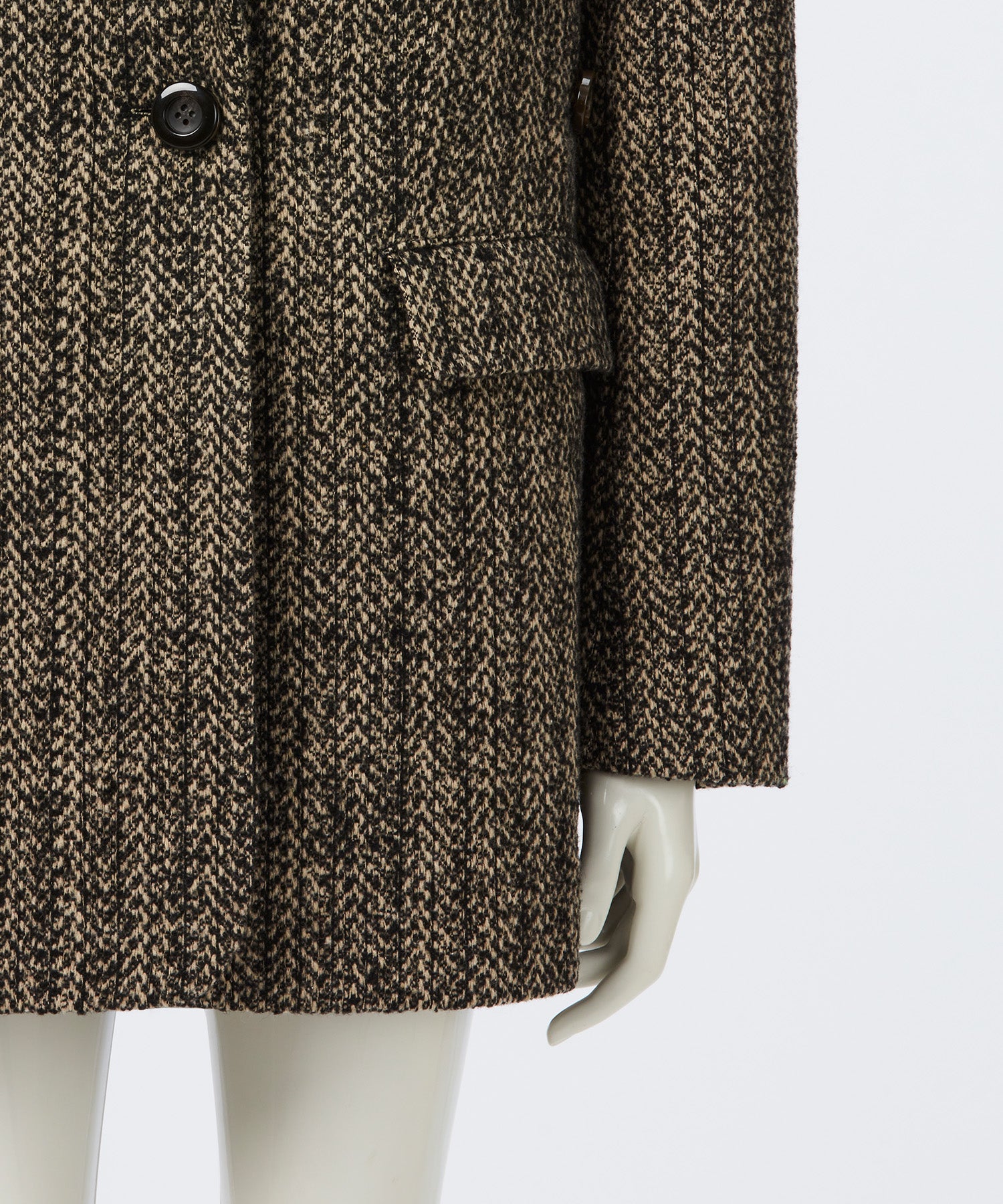 2WAY MIXED TWEED BIG-SHOULDER JACKET