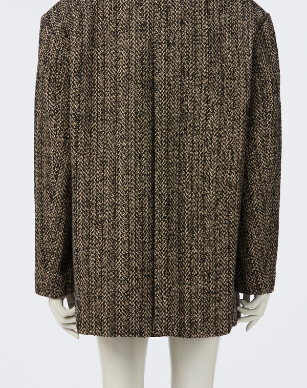 2WAY MIXED TWEED BIG-SHOULDER JACKET