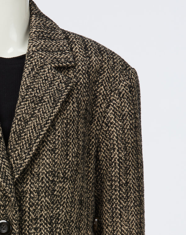 2WAY MIXED TWEED BIG-SHOULDER JACKET