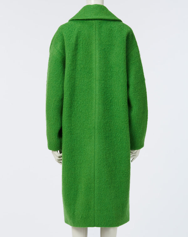 WOOL MIX COCOON LONG COAT