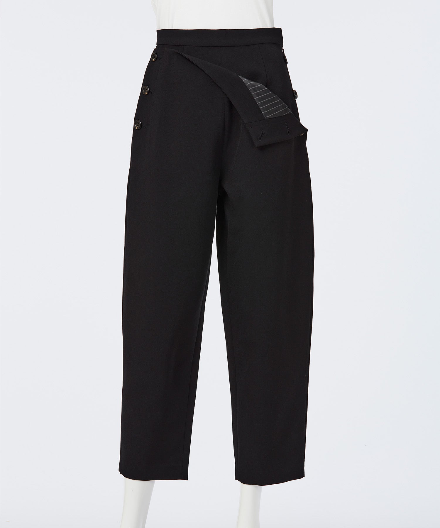 FAUX WAIST CURVE PANTS