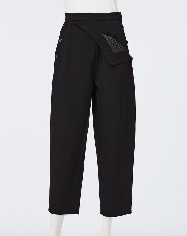 FAUX WAIST CURVE PANTS