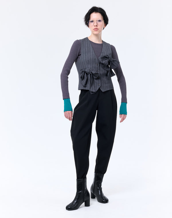 CURVED-SILHOUETTE PANTS