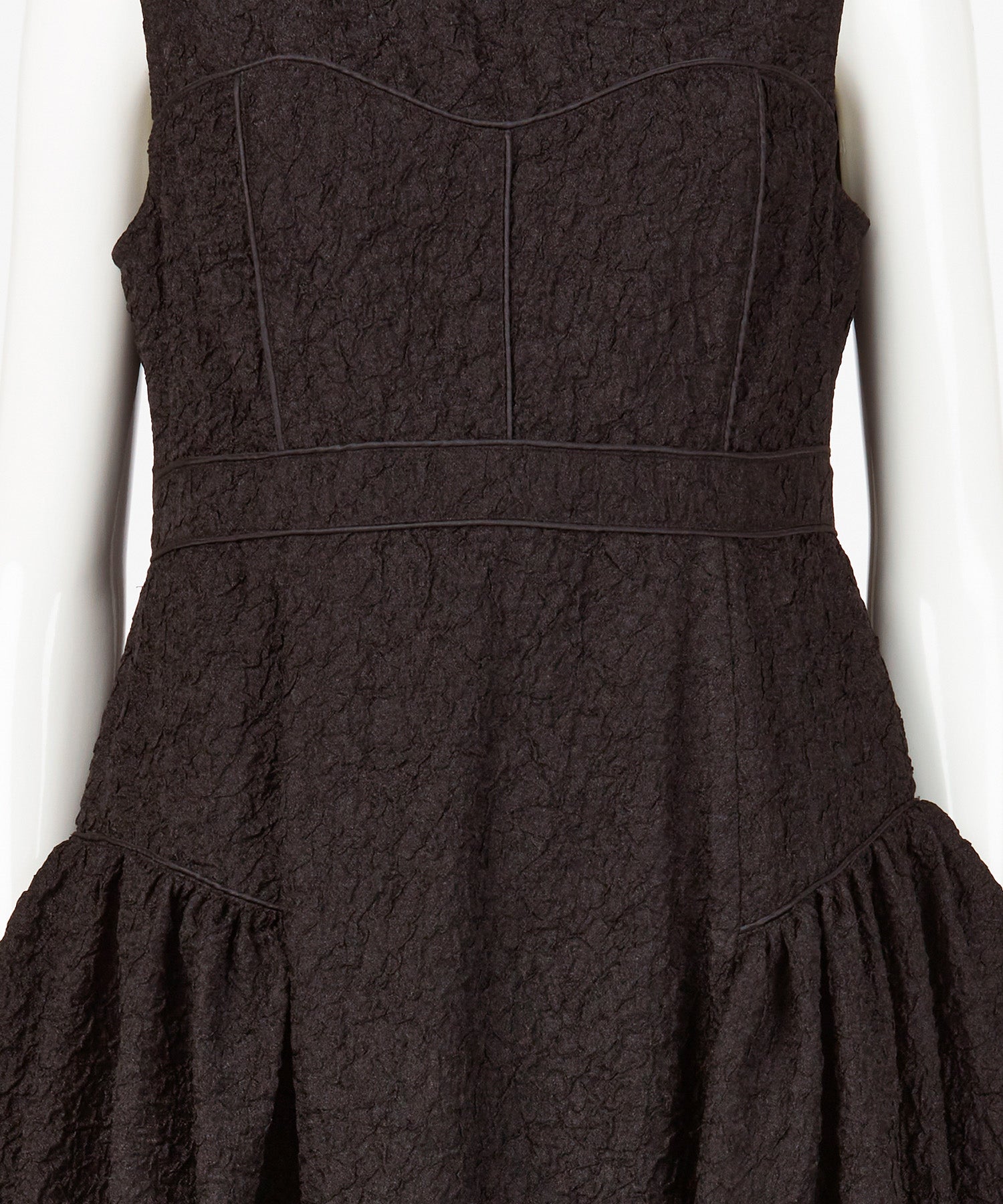 BUSTIER PANEL JACQUARD DRESS