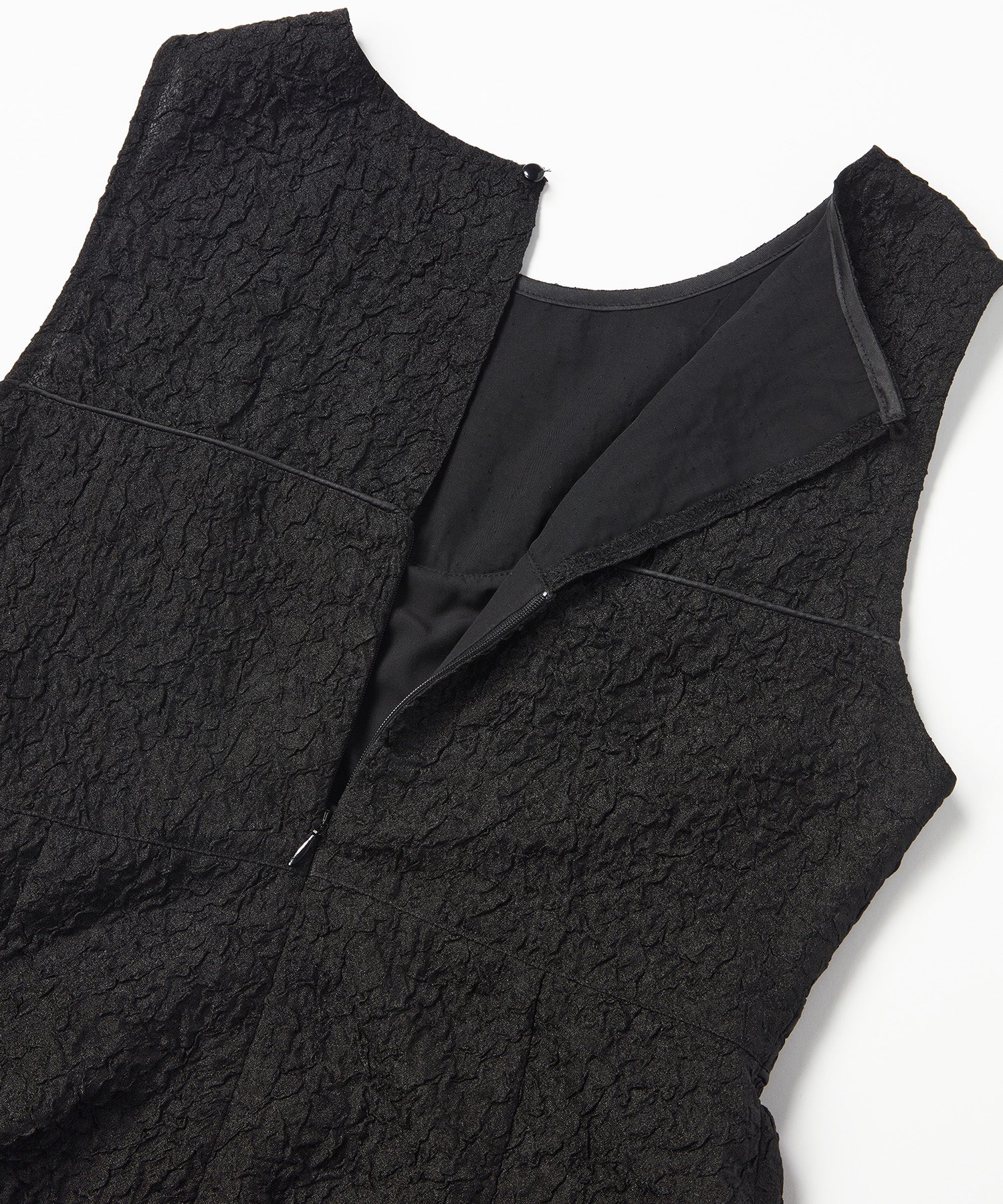 BUSTIER PANEL JACQUARD DRESS
