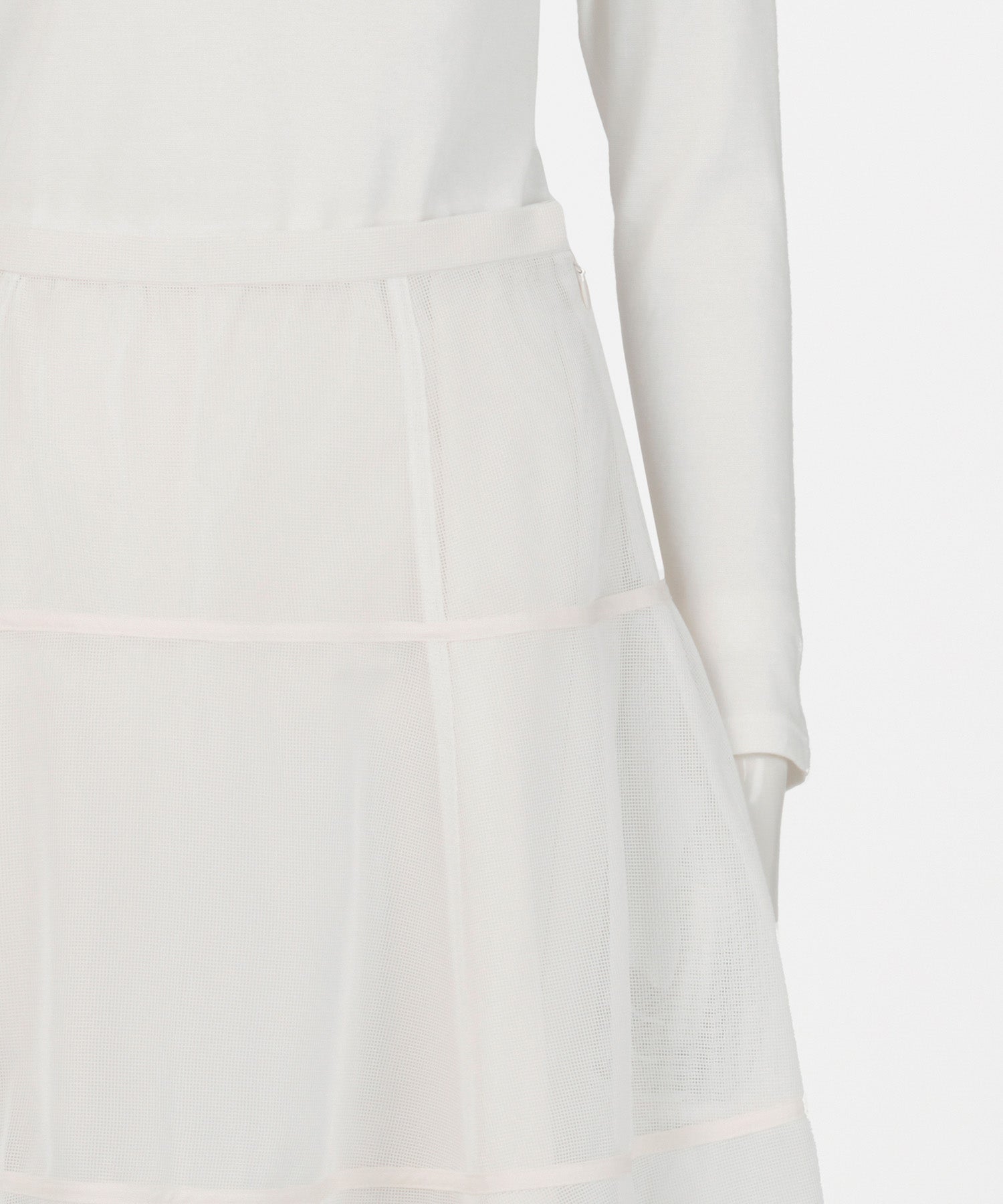 MESH TIERED SKIRT