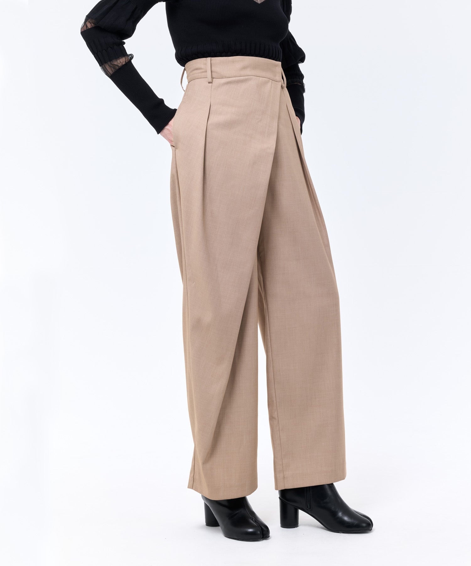 WIDE WRAP PANTS