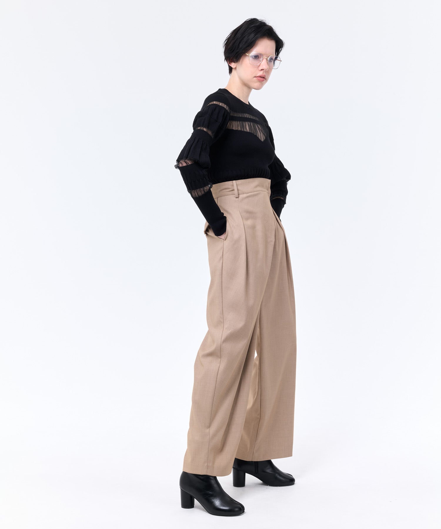 WIDE WRAP PANTS