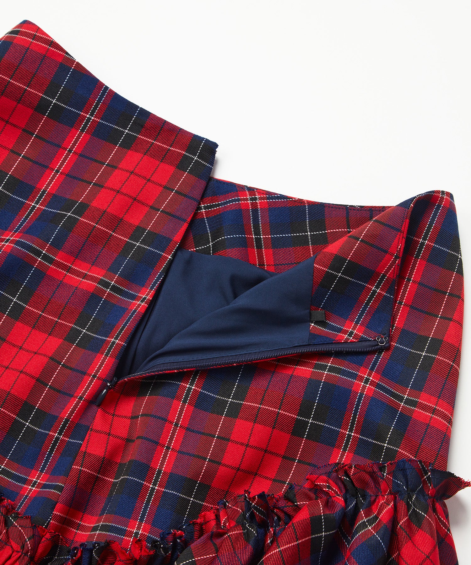CHECK FLARE SKIRT