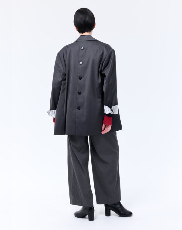 BACK BUTTON OVERSIZED JACKET