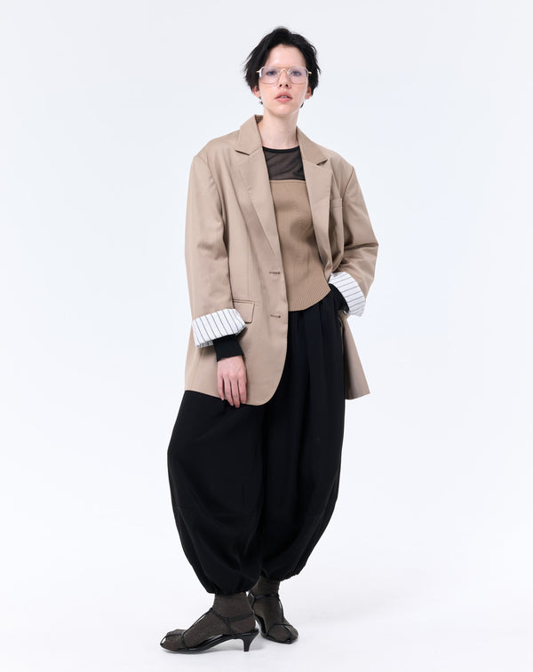 BACK BUTTON OVERSIZED JACKET