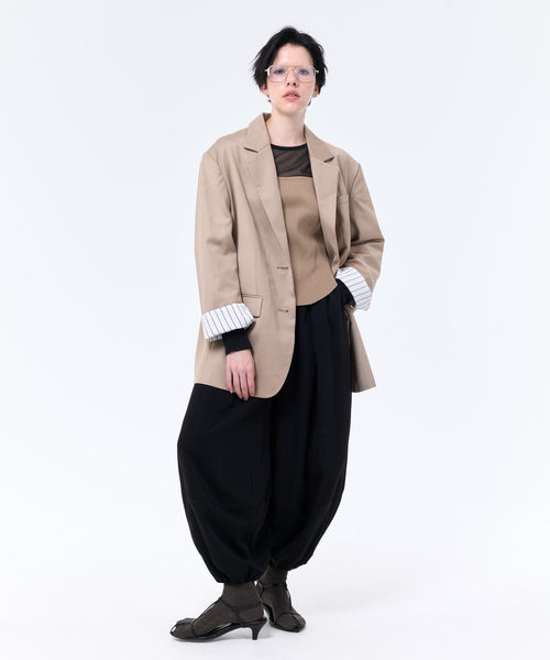 BACK BUTTON OVERSIZED JACKET