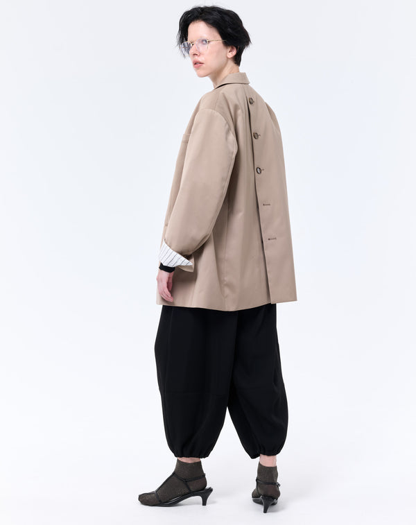 BACK BUTTON OVERSIZED JACKET