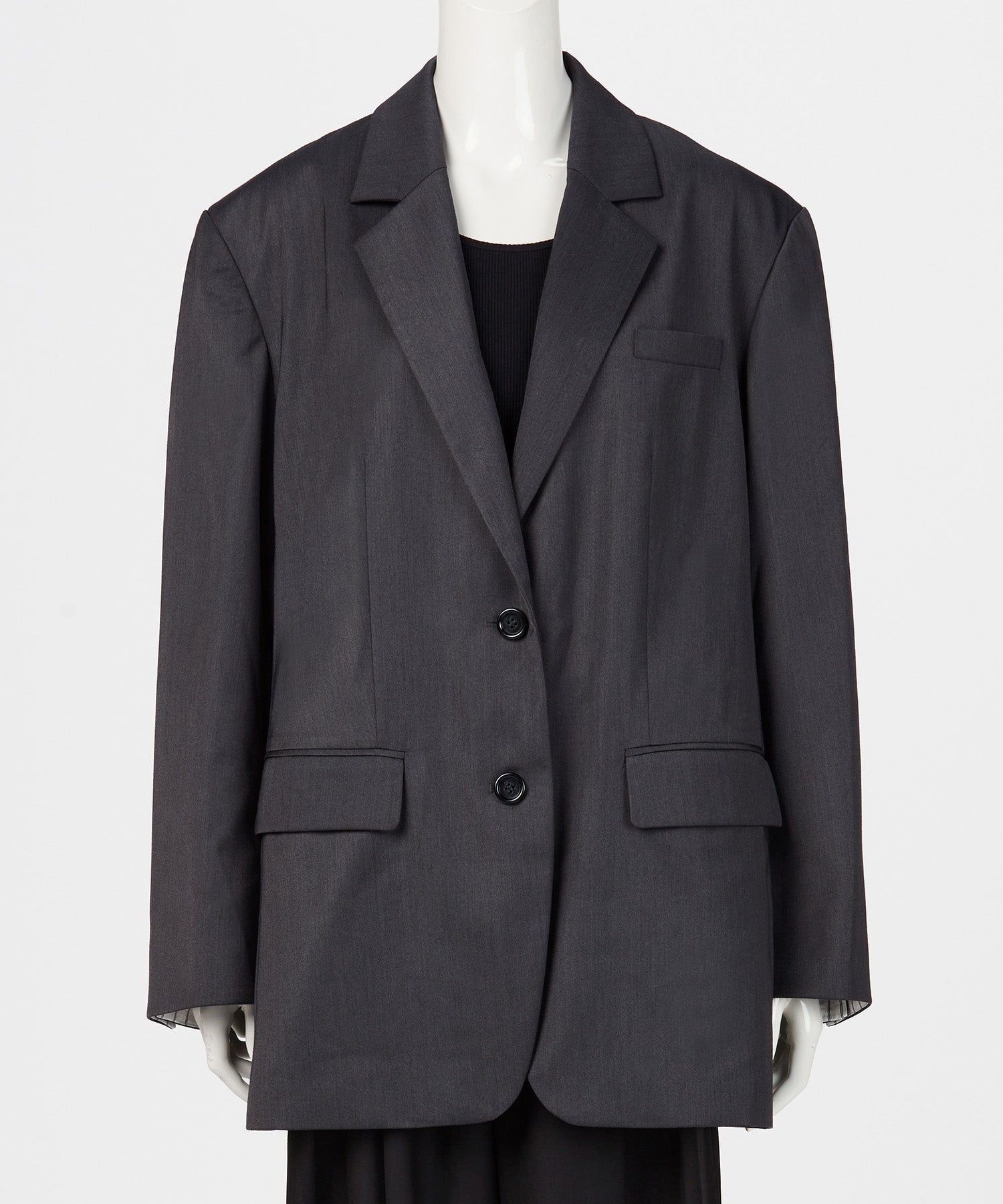BACK BUTTON OVERSIZED JACKET
