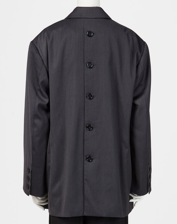 BACK BUTTON OVERSIZED JACKET