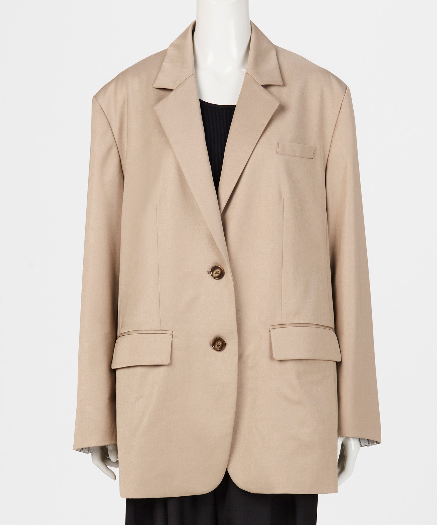BACK BUTTON OVERSIZED JACKET