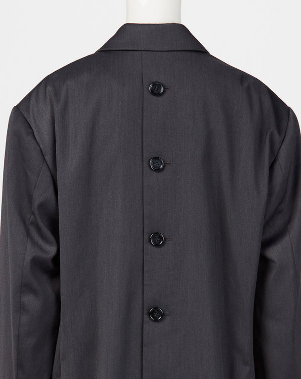 BACK BUTTON OVERSIZED JACKET