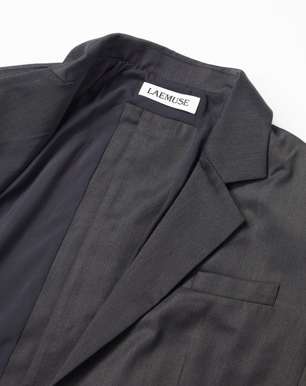 BACK BUTTON OVERSIZED JACKET