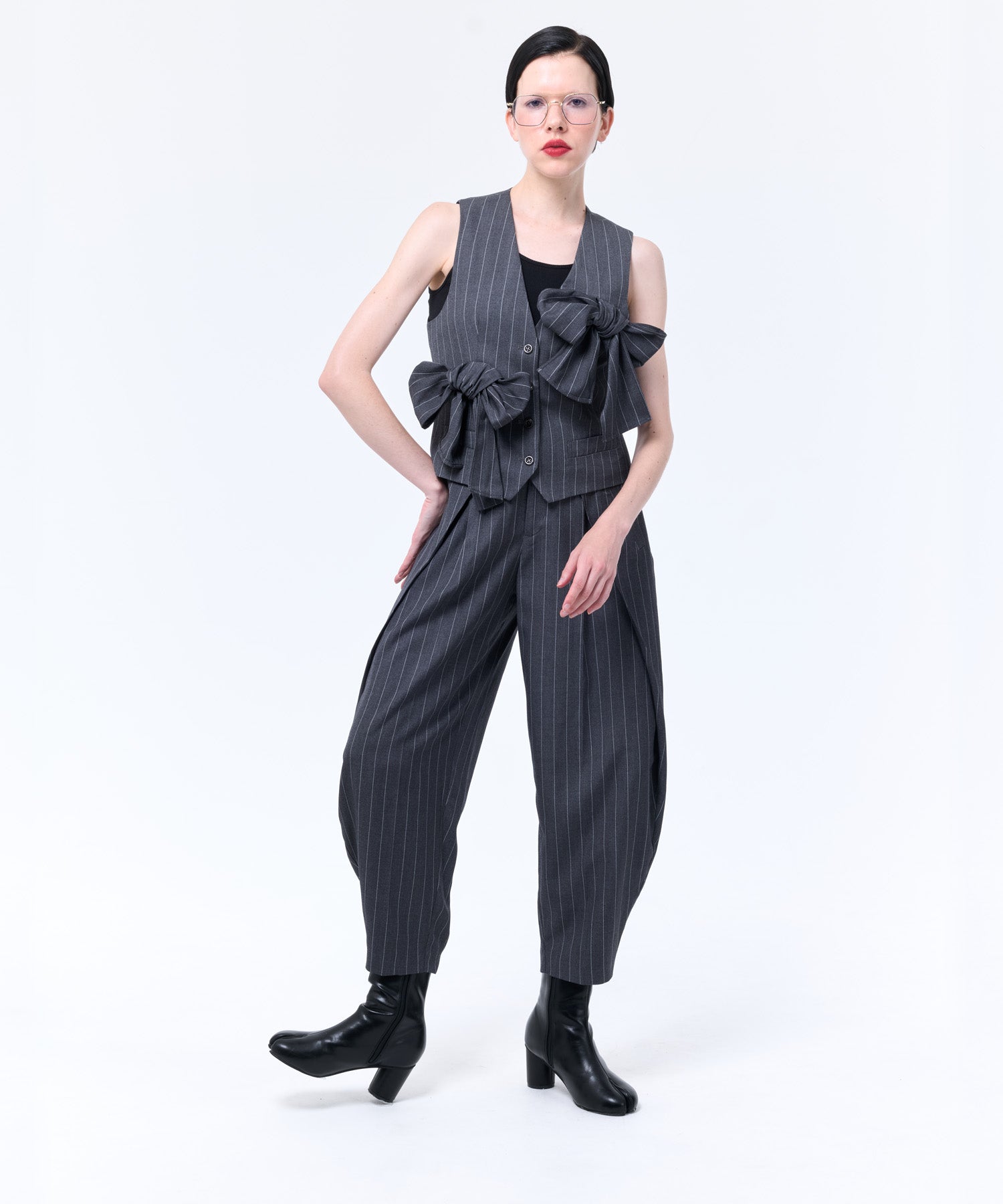 トップス Layered Tulle Ribbon Vest RIBBON VEST – LAEMUSE