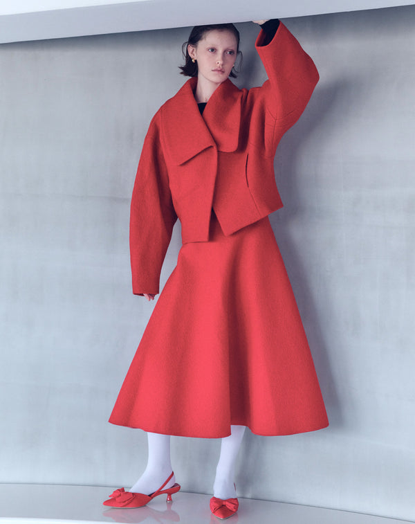 BIG COLLAR SHORT JACKET