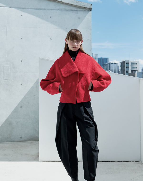 BIG COLLAR SHORT JACKET