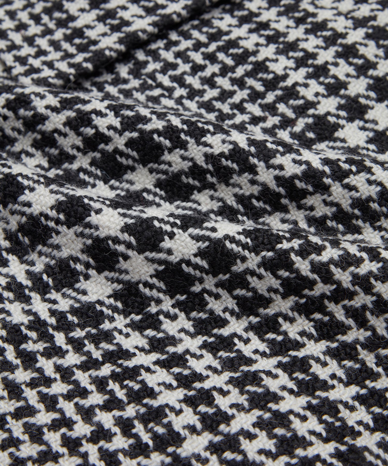 WOOL CHECK LANTERN SILHOUETTE COAT