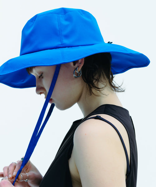 SCALLOPED-EDGE TAFETTA HAT