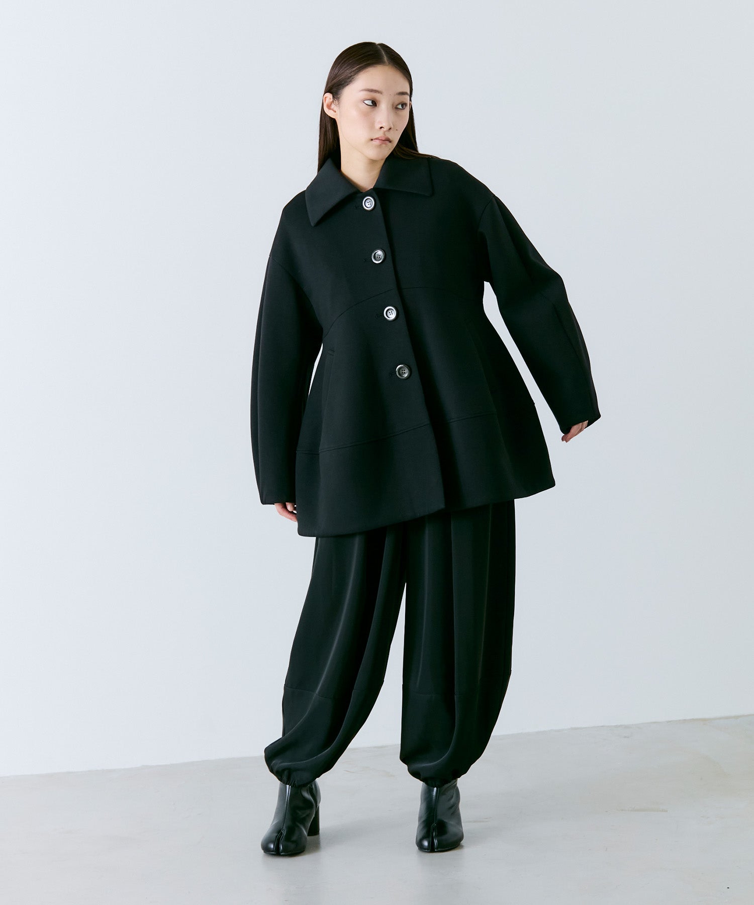 PADDED PEPLUM JACKET