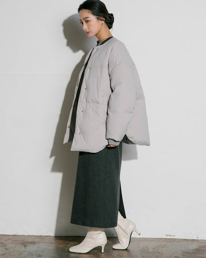 【2023AW】TR微起毛キーネックフロントスリットワンピース | LAEMUSE